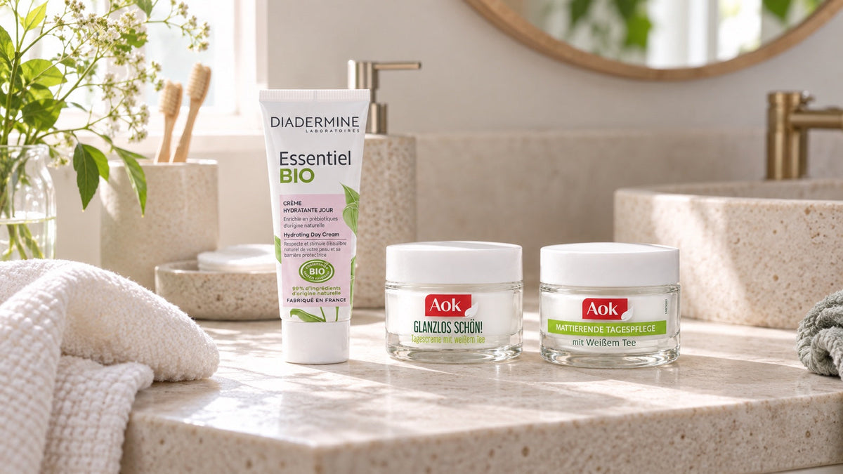 Diadermine Essentiel Bio Hydrating Day Cream 50 ml na fotografii k článku Kosmetika na MrRizz: co najdeš a za kolik.