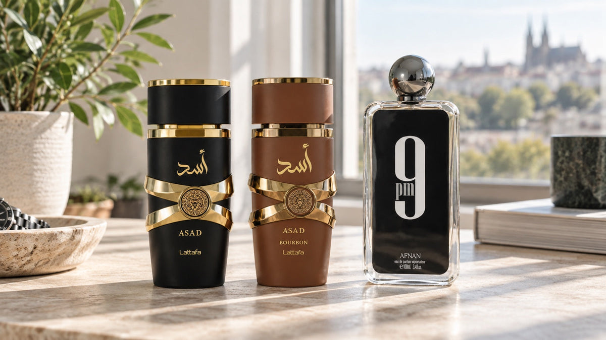 Lattafa Asad EDP 100 ml na fotografii k článku Pánské celé parfémy do 800 Kč.