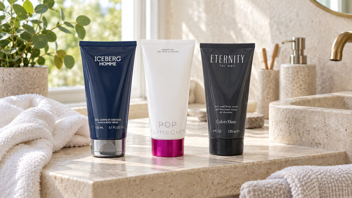 Iceberg Homme 150 ml na fotografii k článku Sprchový gel a parfém stejné vůně: má to smysl?.