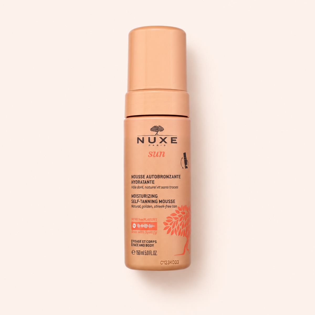 NUXE Sun Moisturizing Self-Tanning Mousse 150 ml