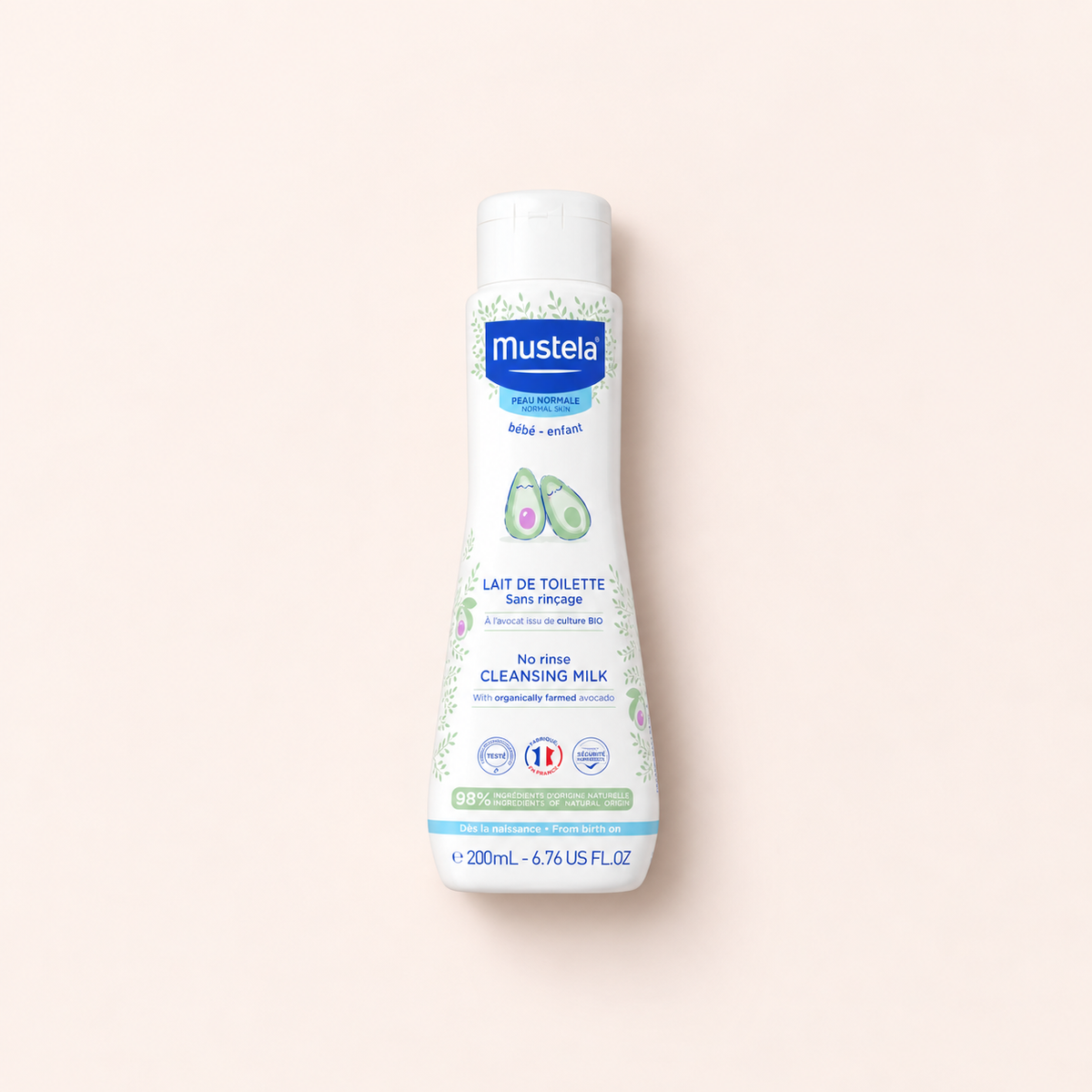 Mustela Bébé No Rinse Cleansing Milk 200 ml