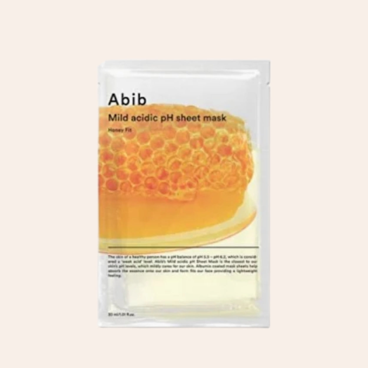 Abib Mild Acidic pH Sheet Maske Honey Fit 30 ml