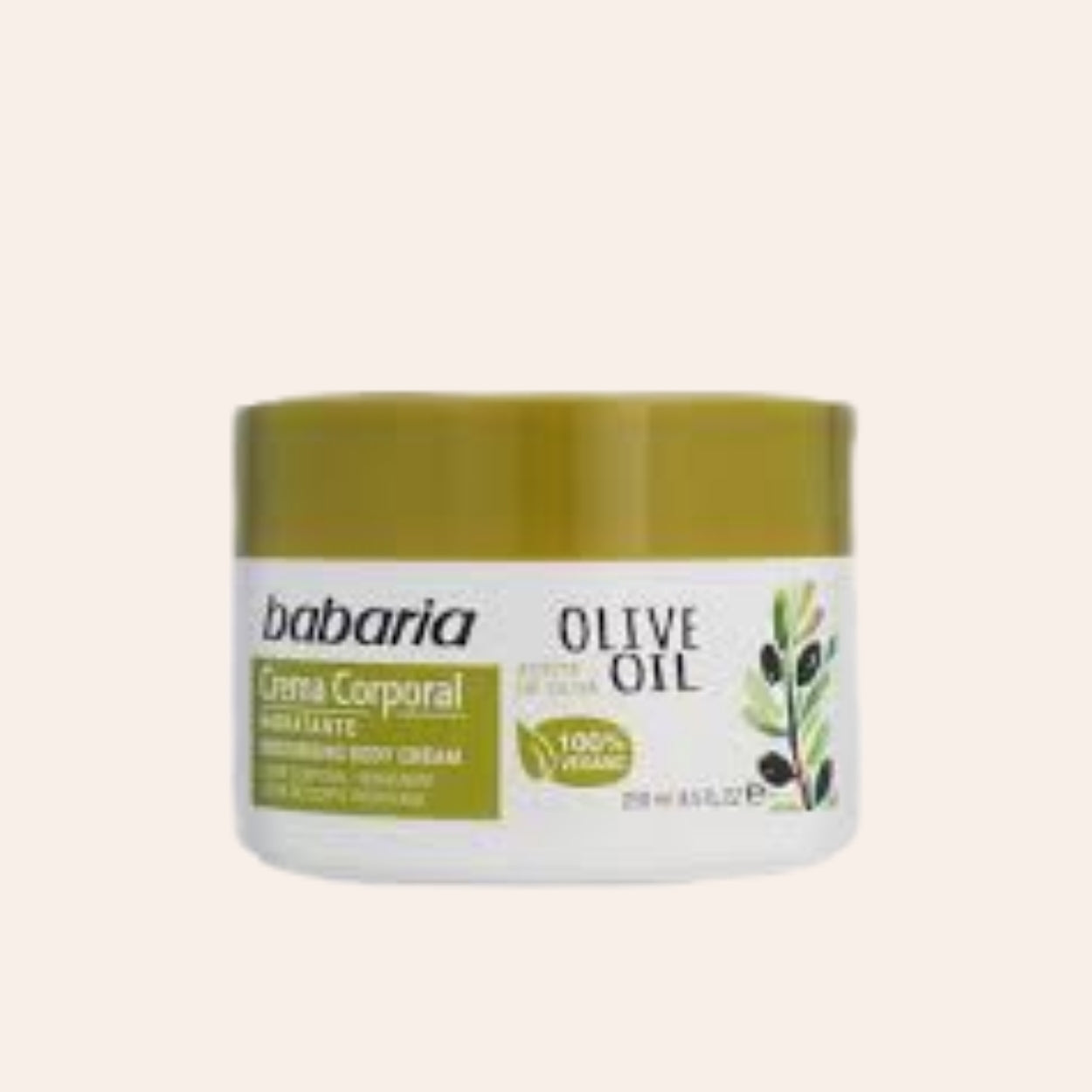 Babaria Olivenöl Feuchtigkeitsspendende Körpercreme 250 ml