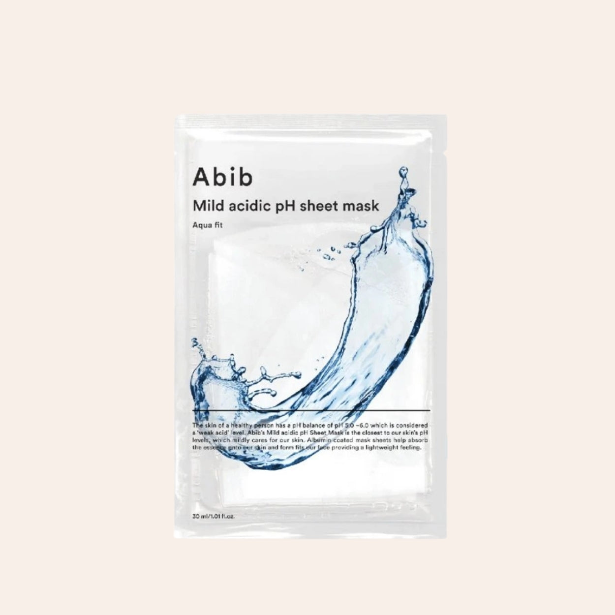 Abib Mild Acidic pH Sheet Maske Aqua Fit 30 ml