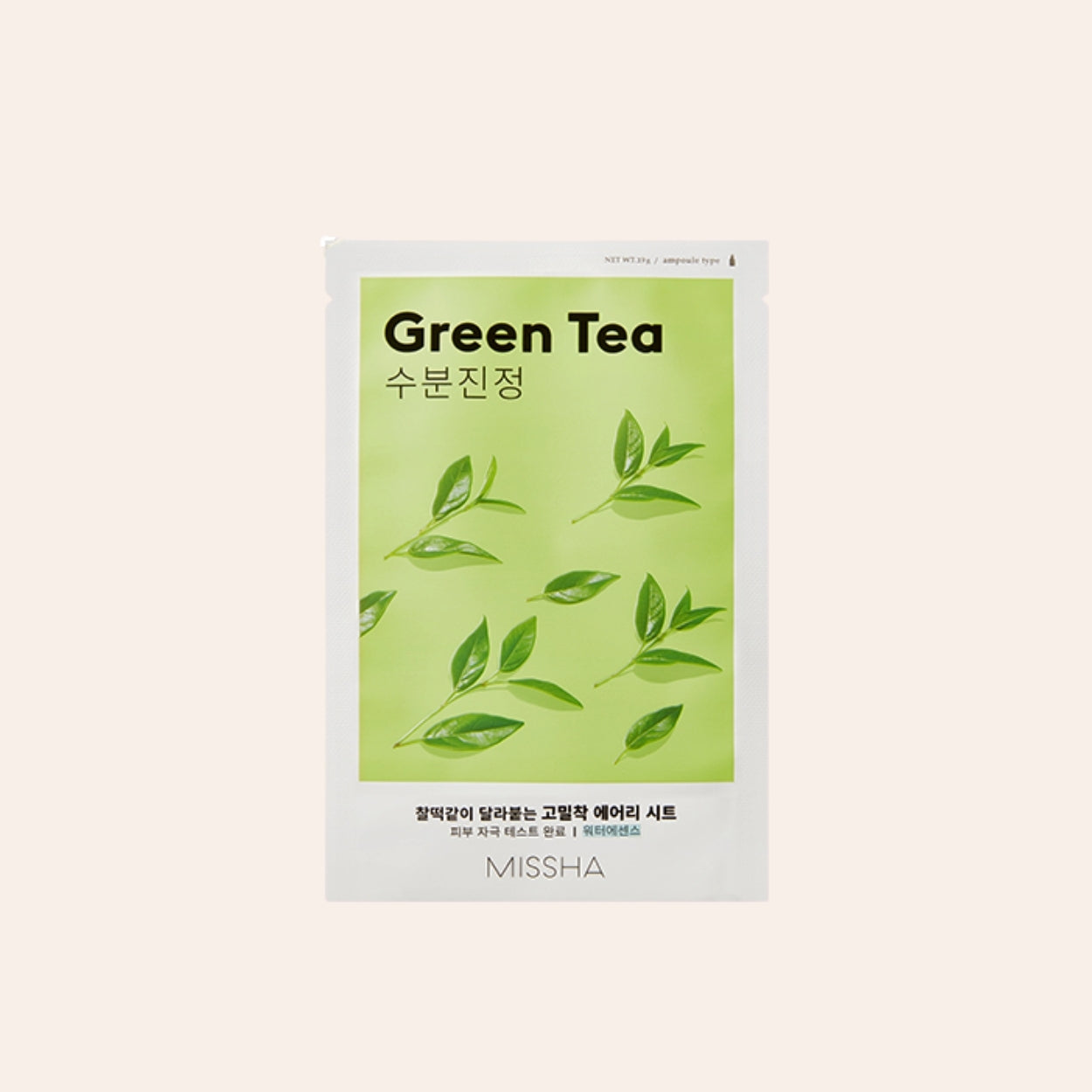 Missha Airy Fit Sheet Mask Green Tea 19 ml