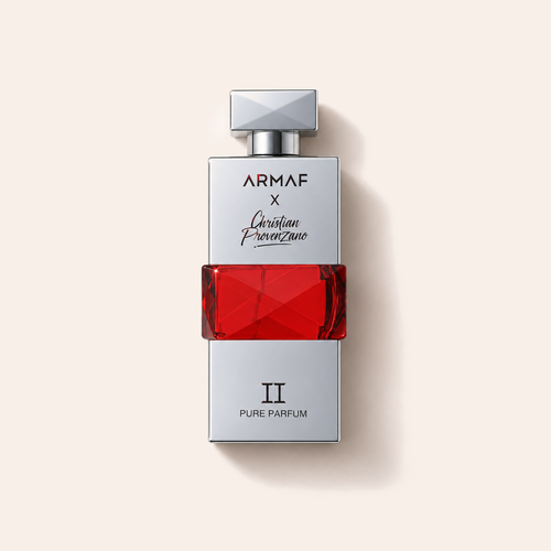 Armaf x Christian Provenzano II Pure Parfum 100 ml, stříbrno-červený flakon – MrRizz