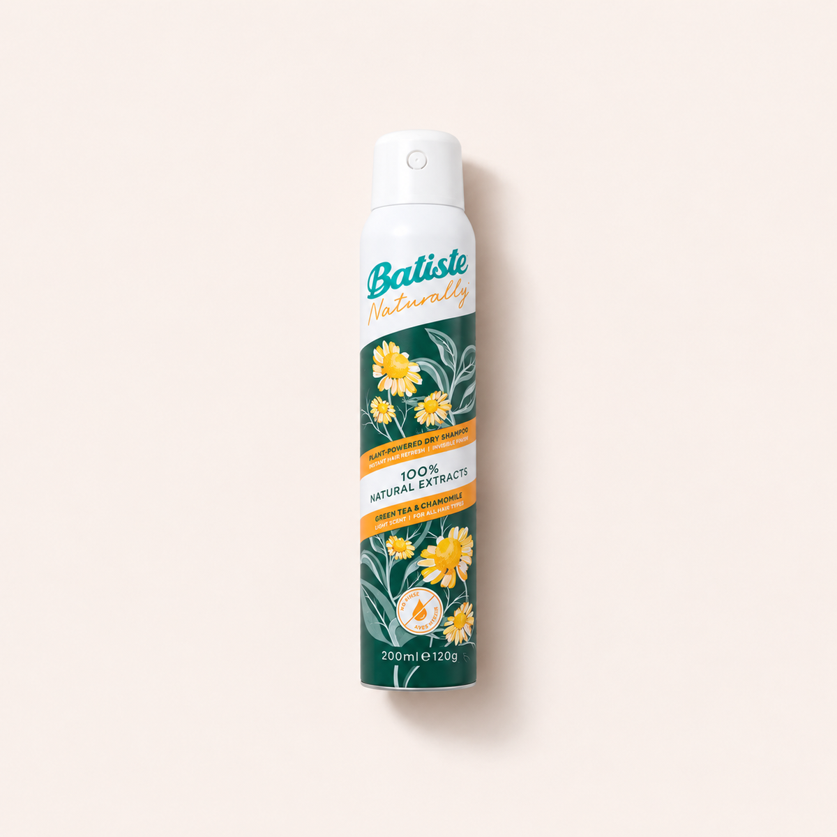 Batiste Naturally Green Tea & Chamomile 200 ml – suchý šampon – MrRizz