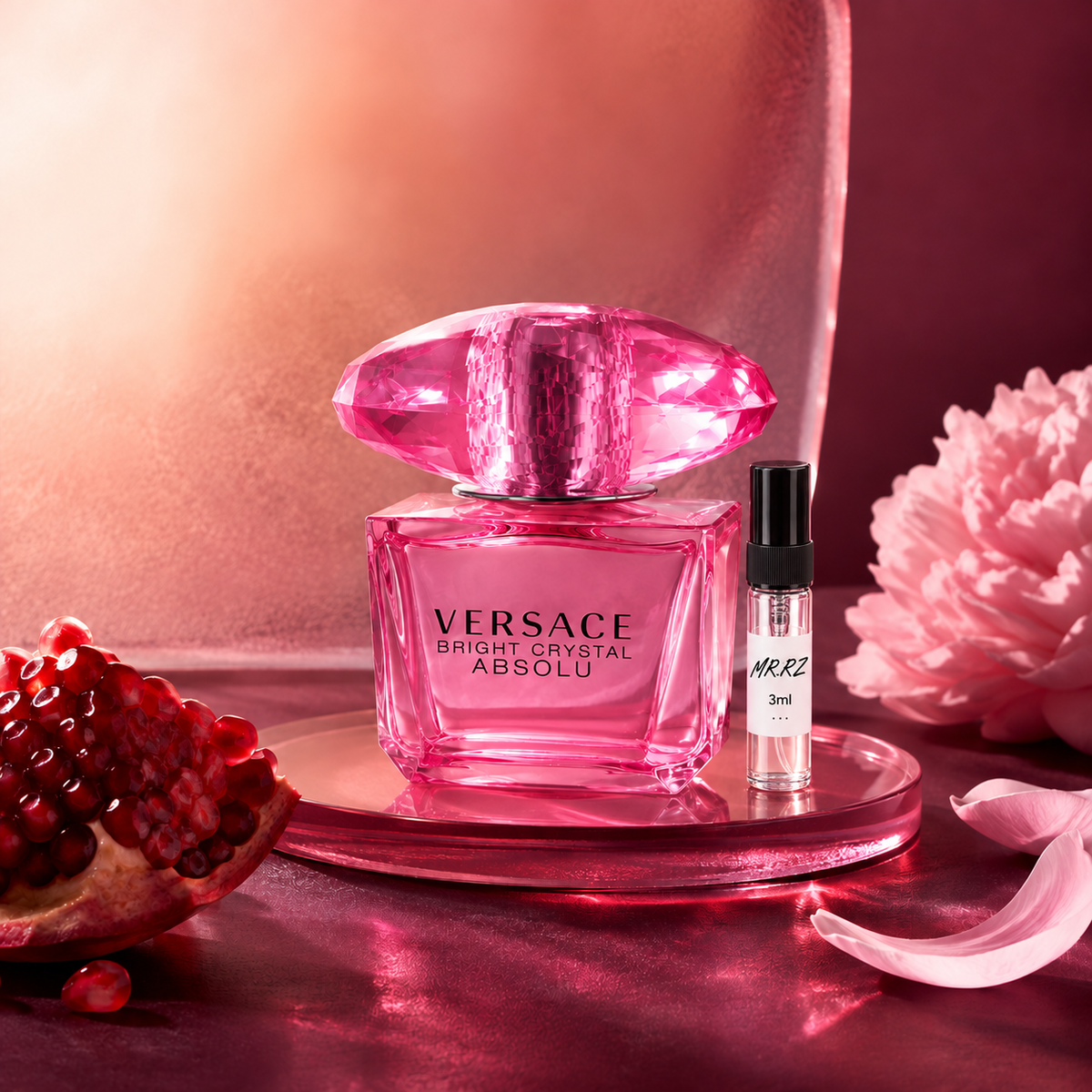 Versace Bright Crystal Absolu – původní prostředí s lahvičkou vzorku MrRizz