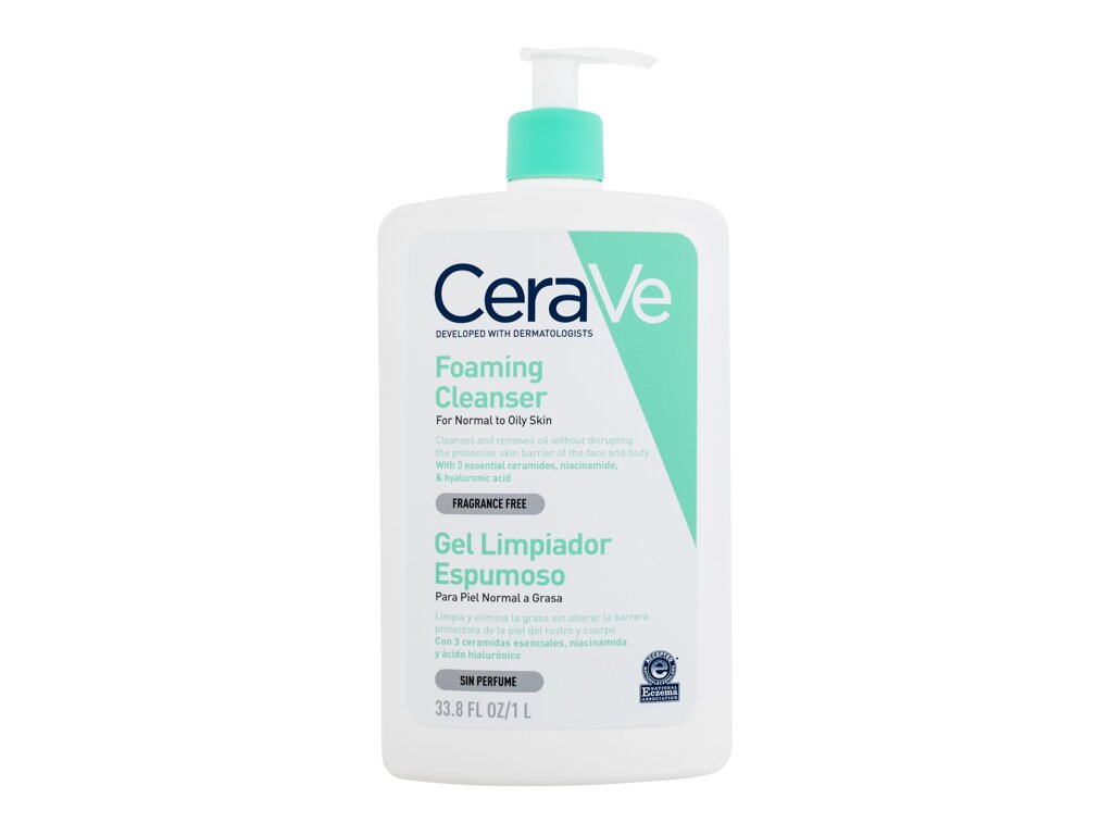 CeraVe Facial Cleansers Foaming Cleanser 1000 ml - 1000ml - Čisticí gel