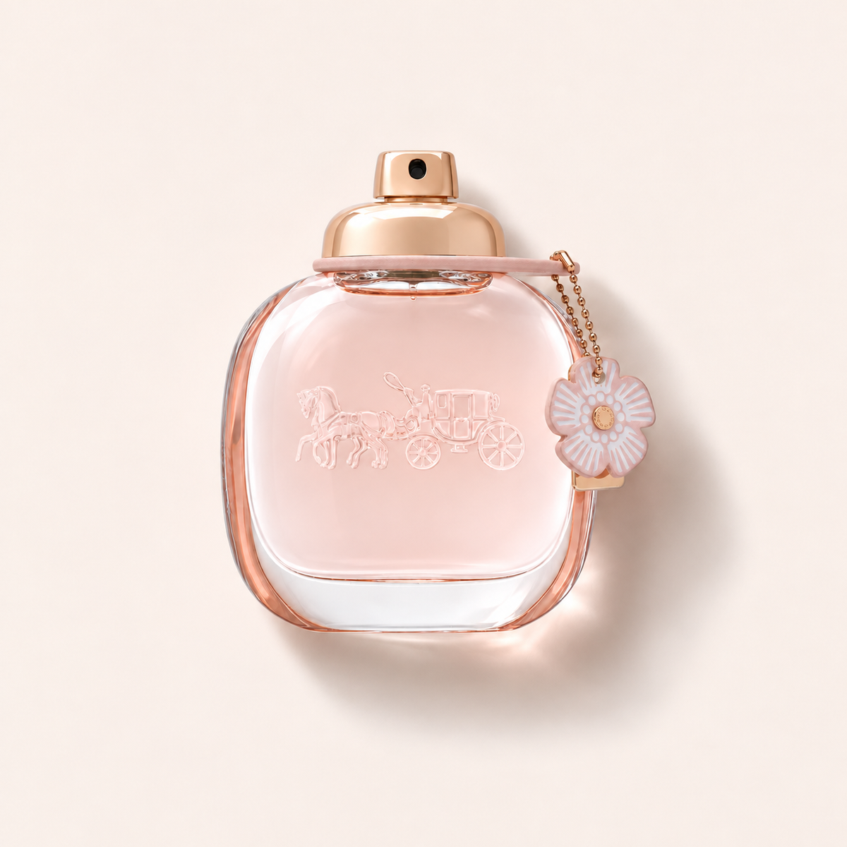Flakon parfémované vody Coach Floral 90 ml, tester na světlém pozadí – MrRizz