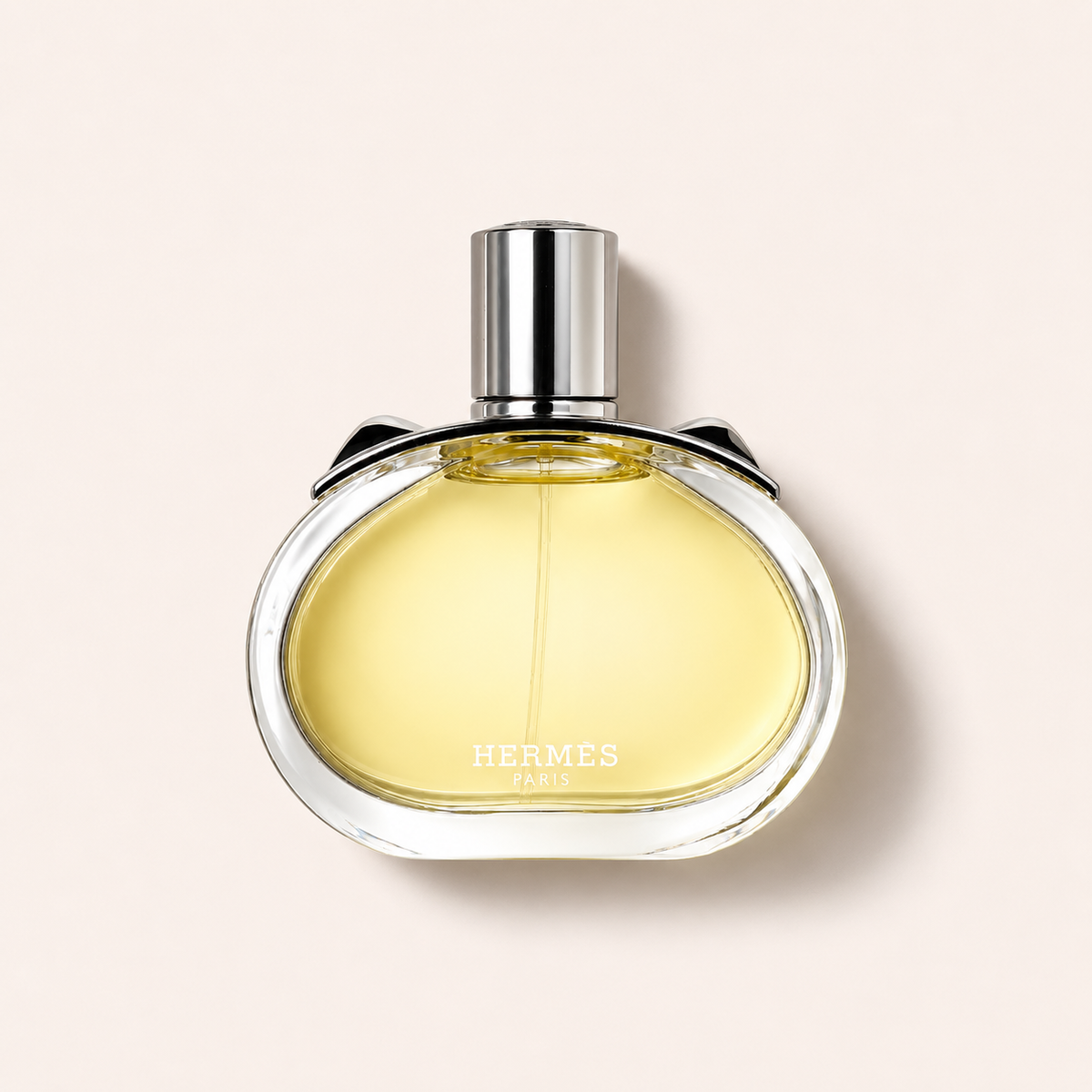 Hermès Barénia – flakon vleže, pohled kolmo shora
