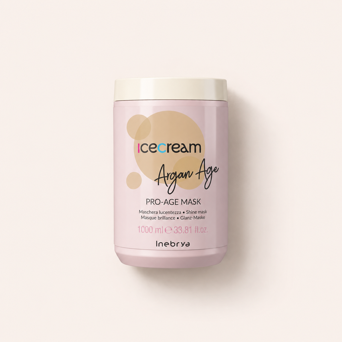 Inebrya Ice Cream Argan Age Pro-Age Mask 1000 ml – maska na vlasy – MrRizz
