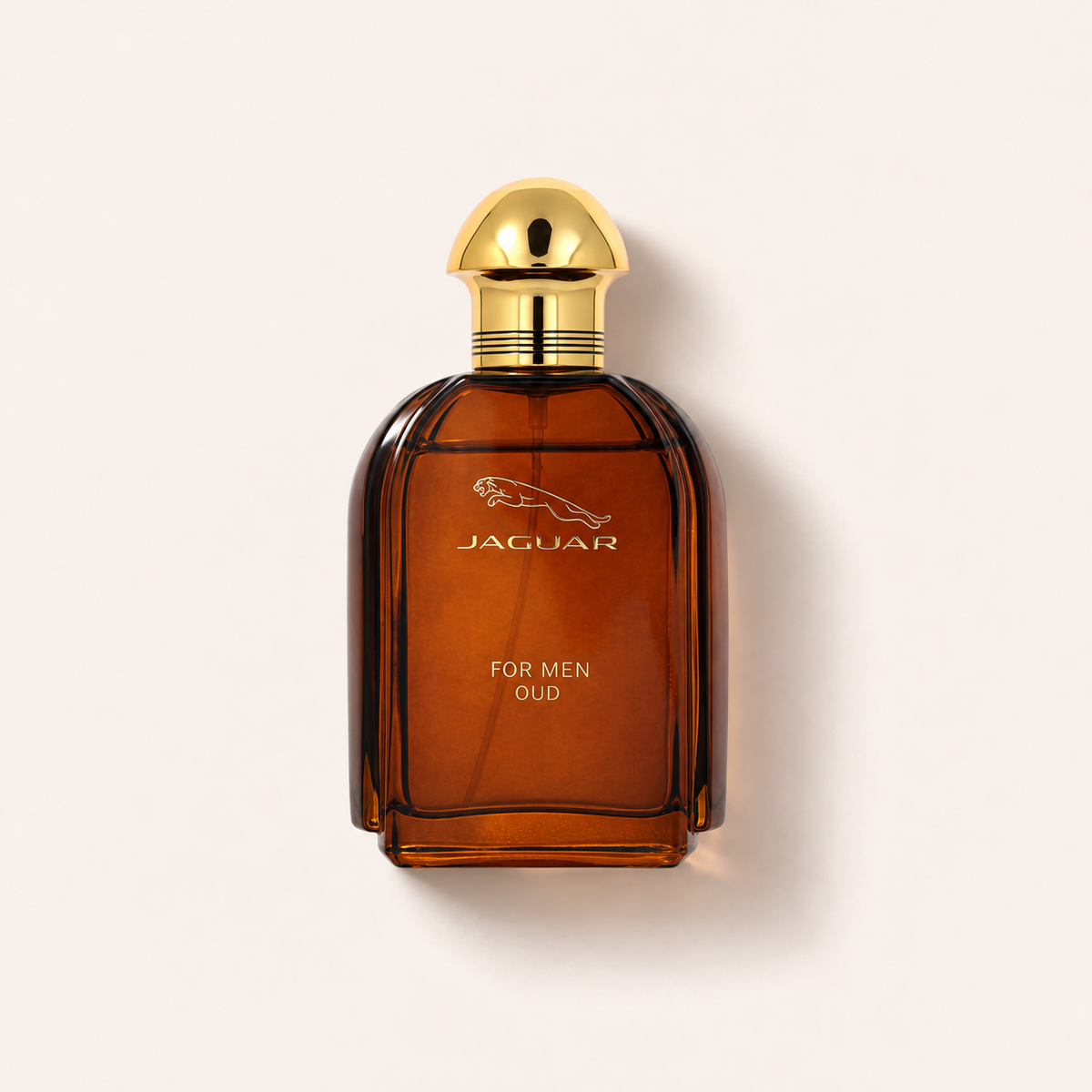 Flakon parfémované vody Jaguar For Men Oud 100 ml na světlém pozadí – MrRizz