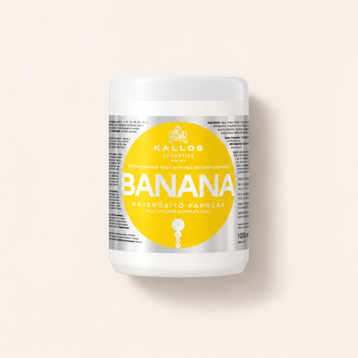 Kallos Cosmetics Banana 1000 ml – maska na vlasy – MrRizz