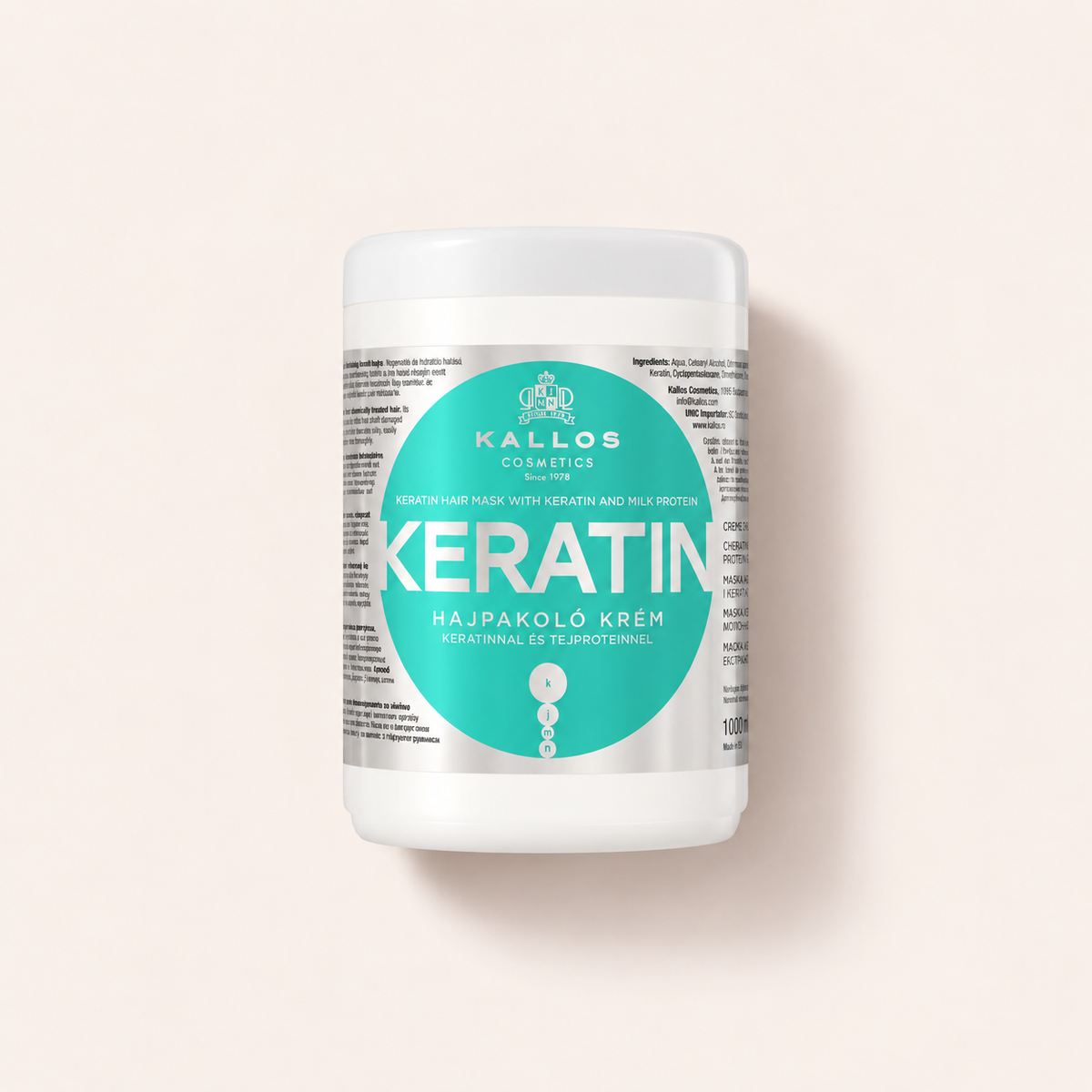 Kallos Cosmetics Keratin 1000 ml – maska na vlasy – MrRizz