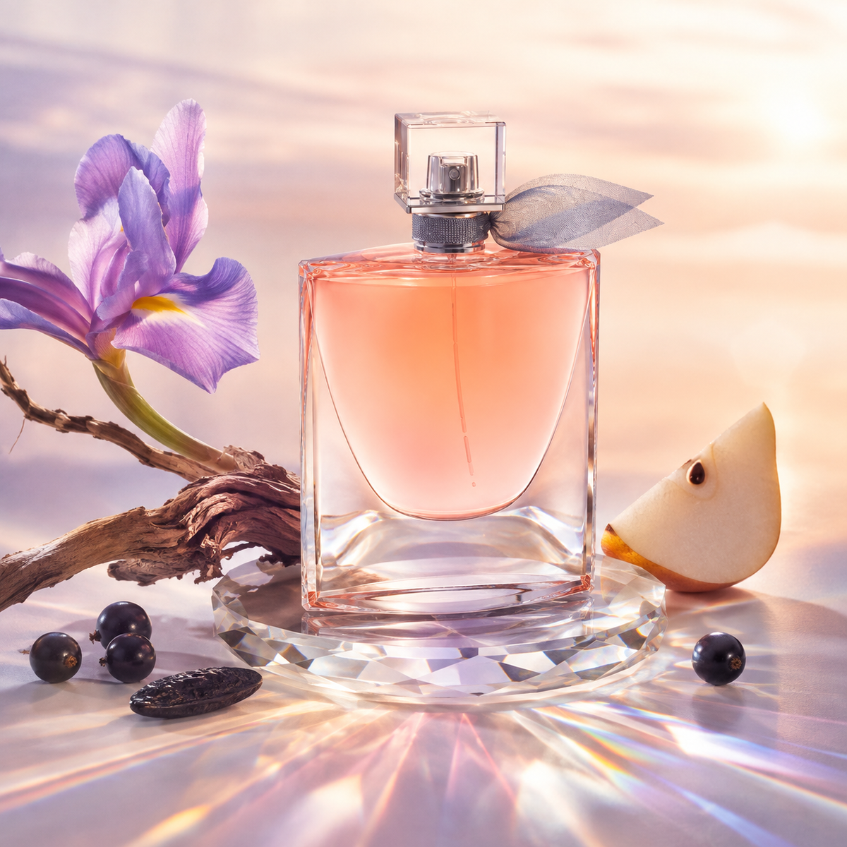 Lancôme La Vie Est Belle v ranním duhovém světle s kosatcem – MrRizz