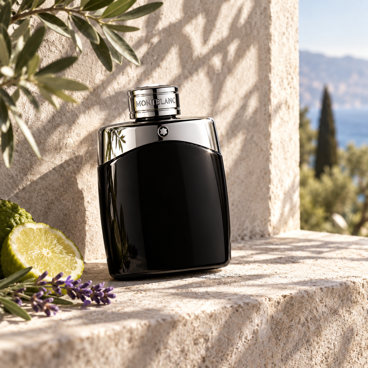 Montblanc Legend EDT – doprovodná fotografie parfému v prostředí