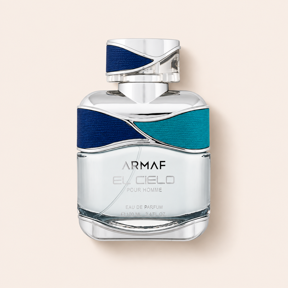 Armaf El Cielo Pour Homme 100 ml – produktová fotografie na béžovém pozadí MrRizz