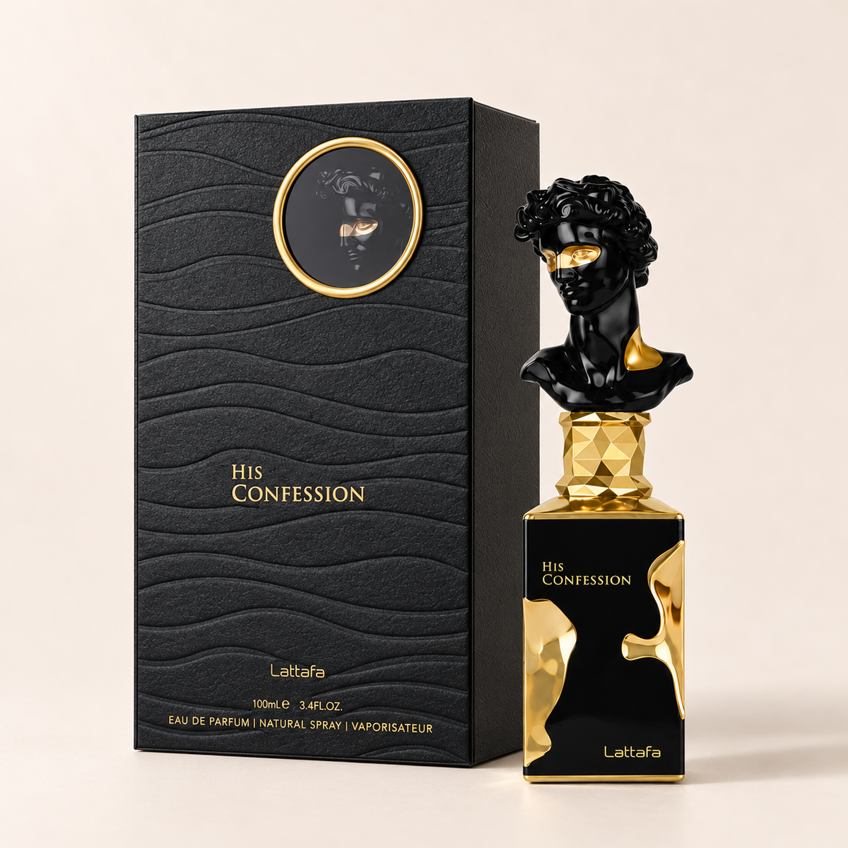 Lattafa His Confession EDP 100 ml – produkt a balení