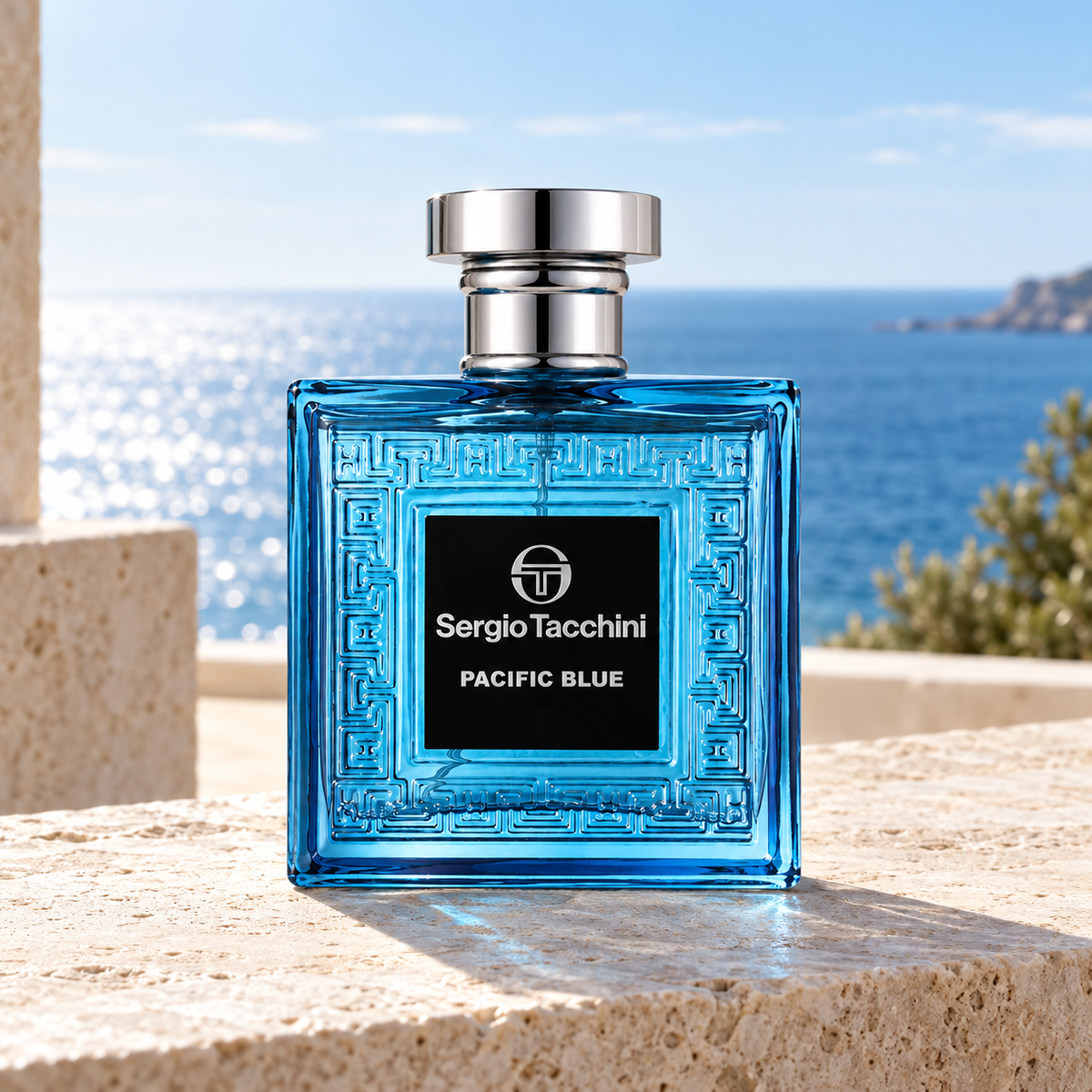 Sergio Tacchini Pacific Blue EDT 100 ml – produkt v prostředí
