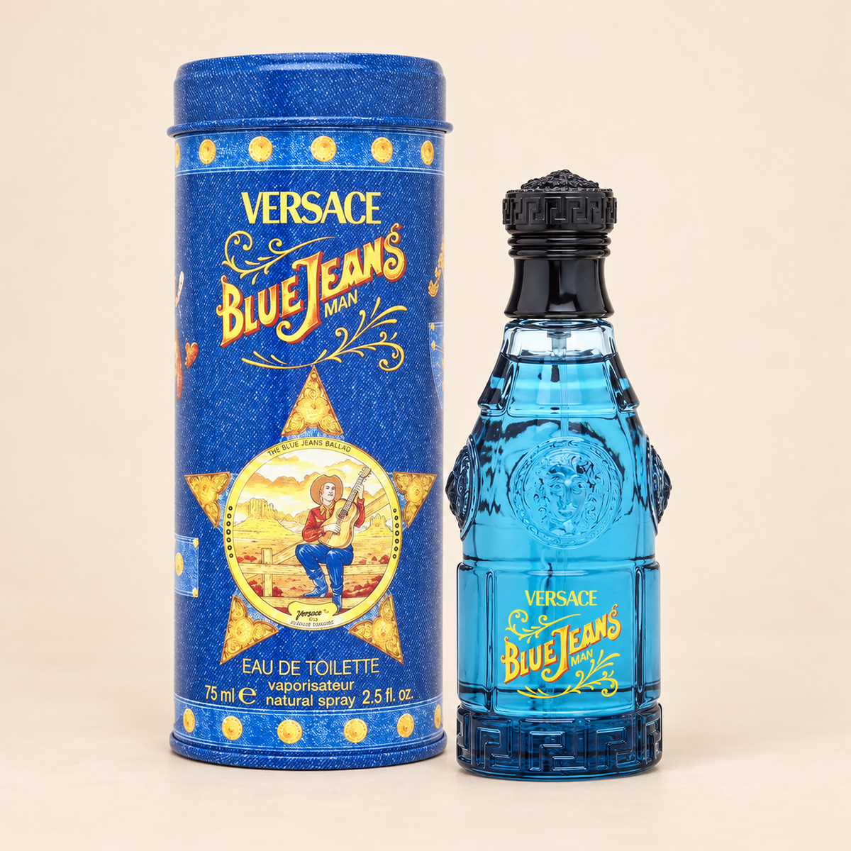Versace Blue Jeans Man EDT 75 ml – produkt a balení