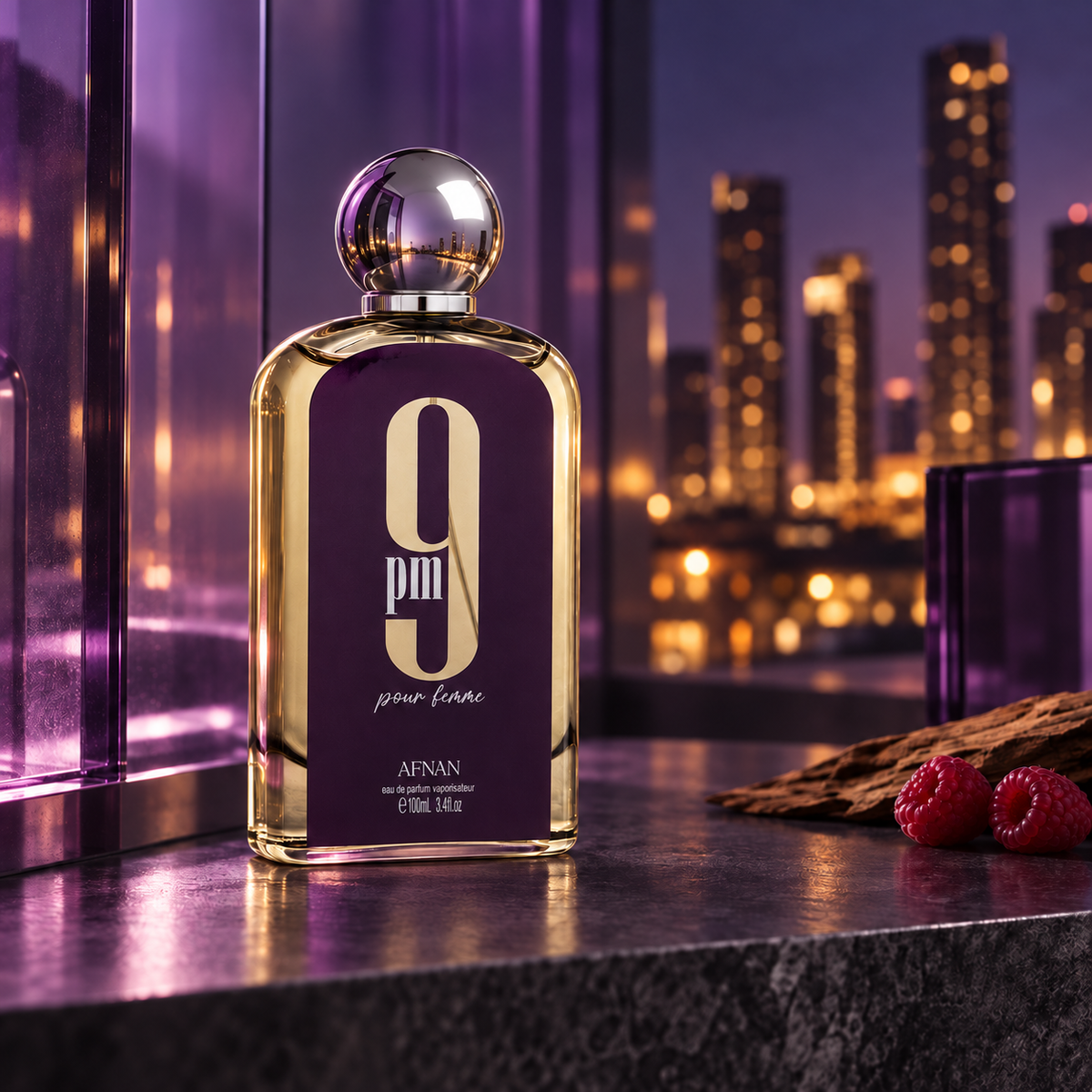 Afnan 9PM Pour Femme EDP 100 ml – produkt v prostředí