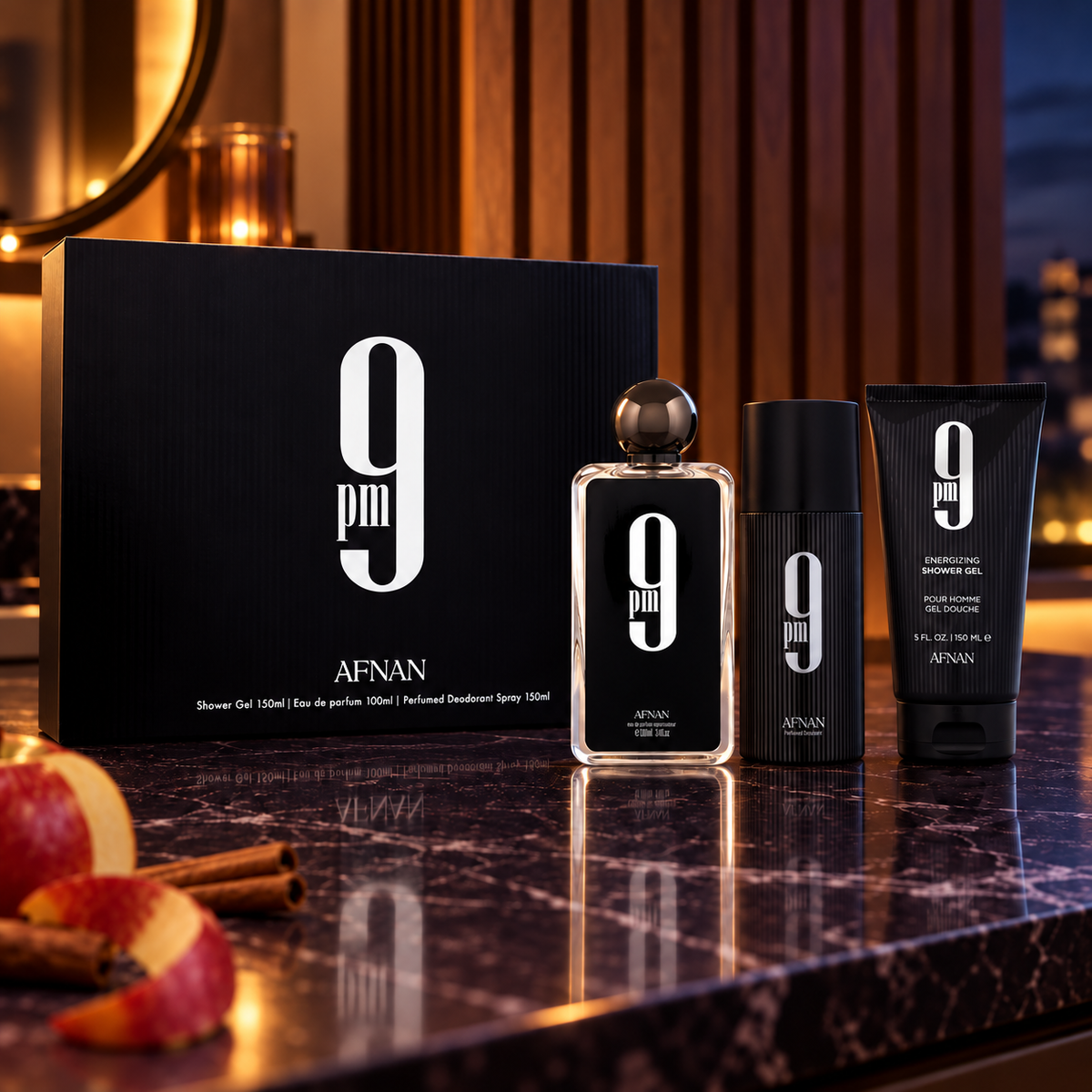 Afnan 9pm EDP 100 ml – produkt v prostředí