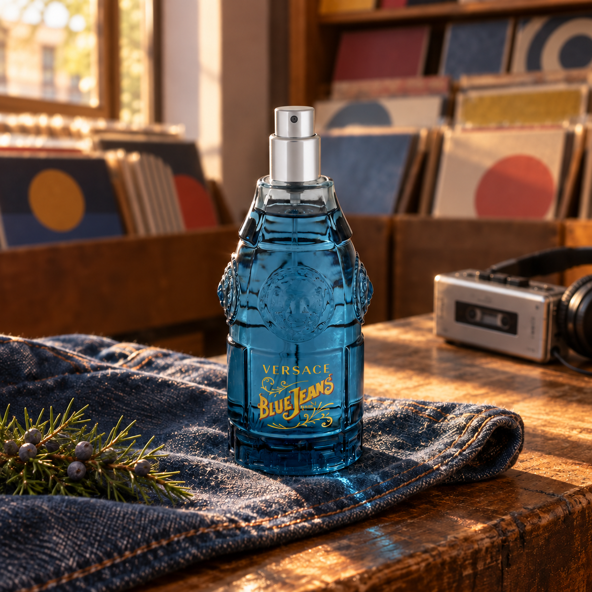 Versace Blue Jeans Man 75 ml – produkt v prostředí