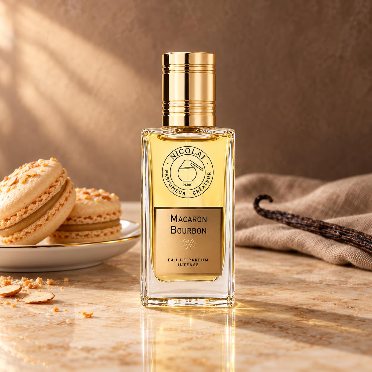 Nicolai Parfumeur Createur Macaron Bourbon 30 ml – produktová scéna – MrRizz