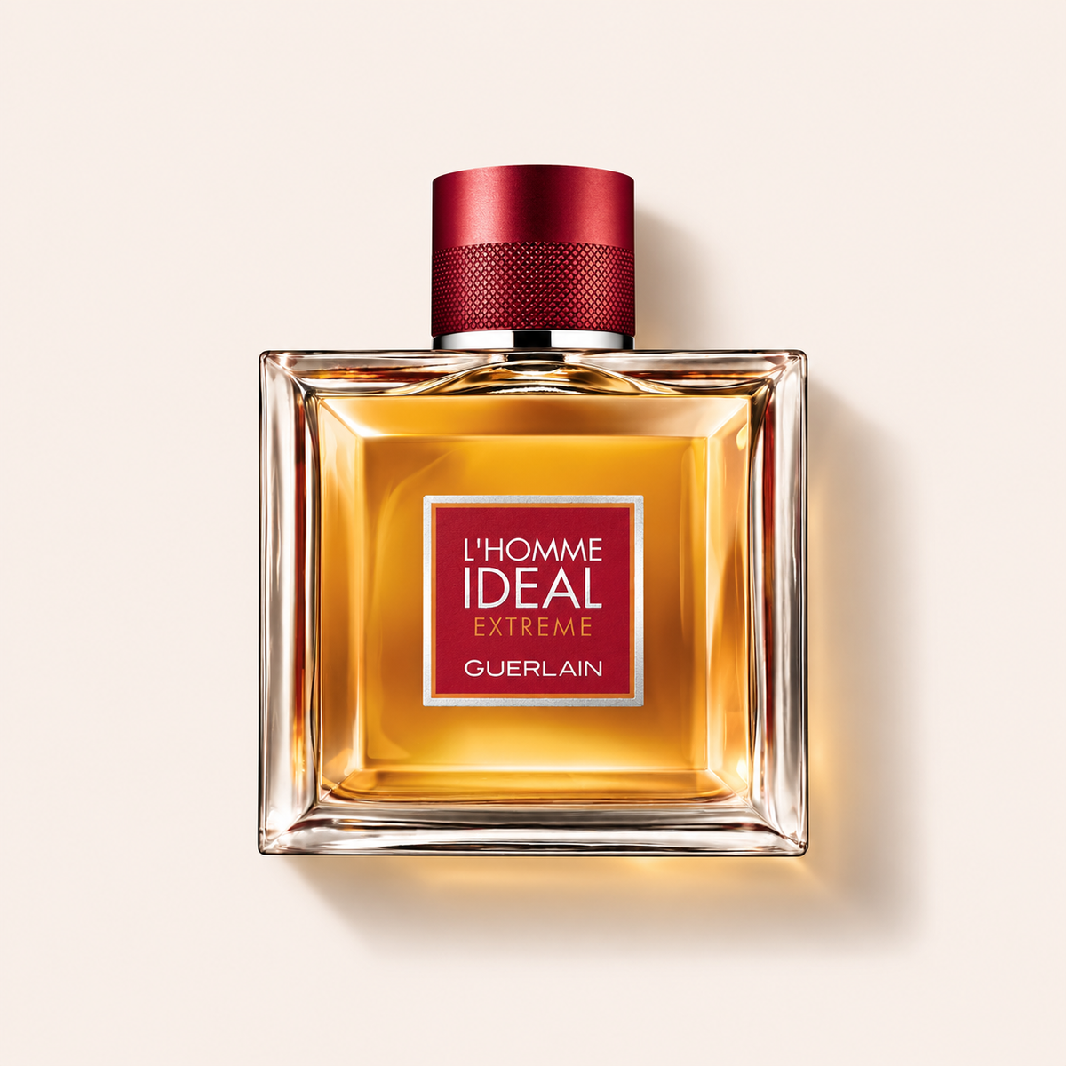 Guerlain L´Homme Ideal Extreme EDP 50 ml na béžovém pozadí – MrRizz