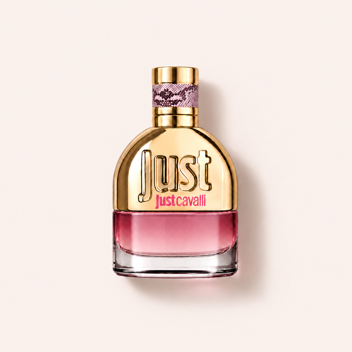 Roberto Cavalli Just Cavalli EDT 50 ml na béžovém pozadí – MrRizz