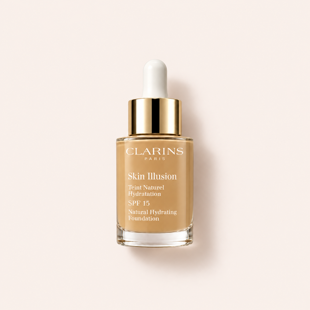 Clarins Skin Illusion Natural Hydrating Foundation SPF 15, odstín 110 Honey, 30 ml – MrRizz