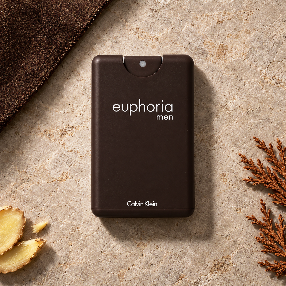 Calvin Klein Euphoria EDT 20 ml – parfém v prostředí, pohled shora s bočním stínem