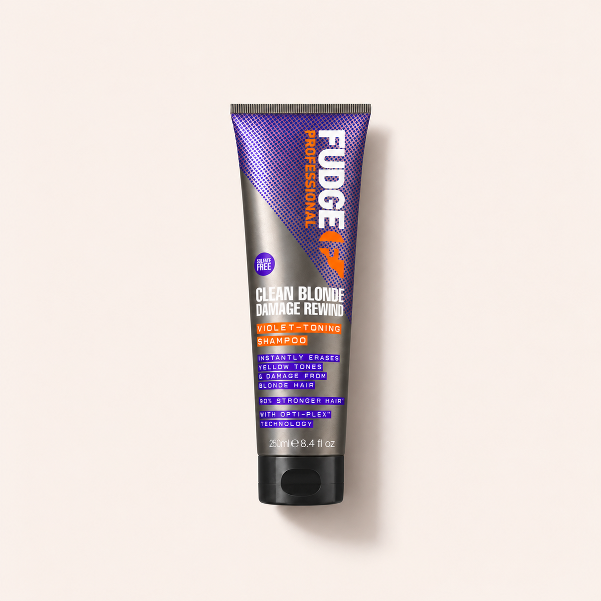 Fudge Professional Clean Blonde Damage Rewind Violet-Toning Shampoo 250 ml – titulní produktová fotografie – MrRizz