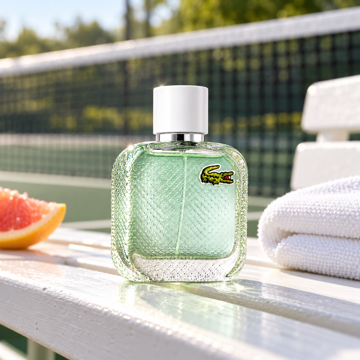Lacoste L.12.12 Blanc Eau Fraiche 50 ml – produktová scéna – MrRizz