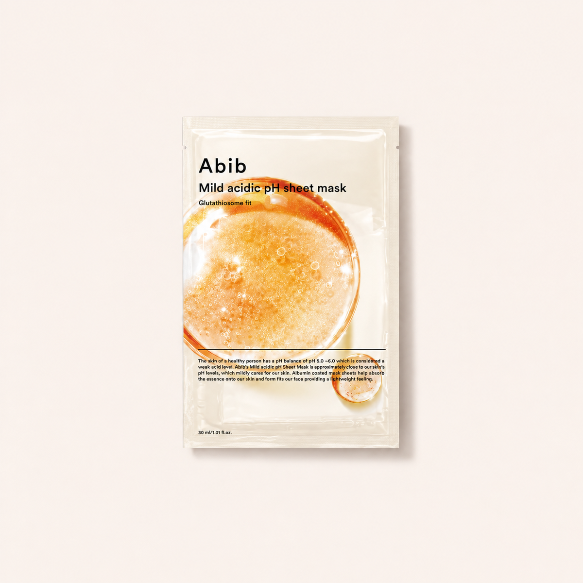 Abib Mild Acidic pH Sheet Mask Glutathiosome Fit 30 ml