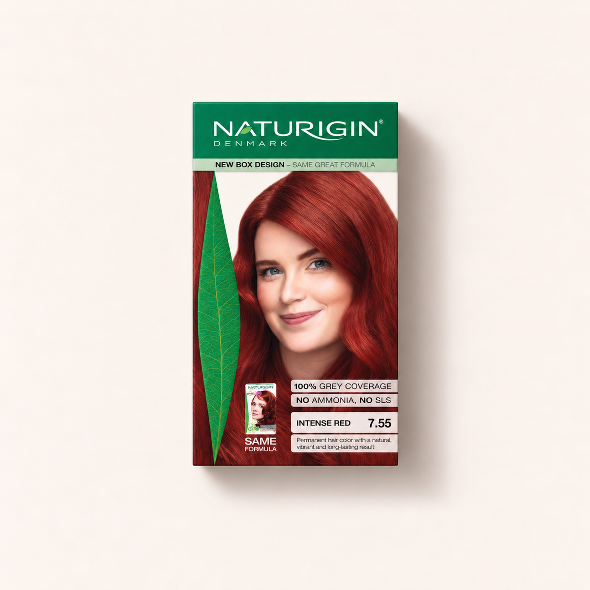 Naturigin Permanent Hair Colour Intense Red 7.55, sada 115 ml – MrRizz