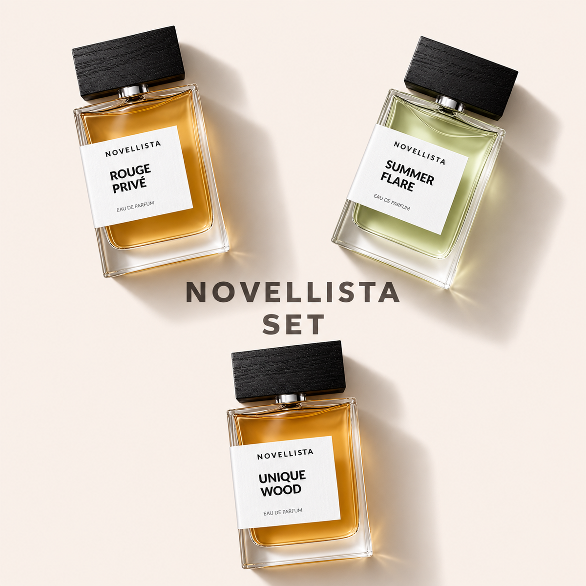Novellista set – Rouge Privé, Summer Flare a Unique Wood – MrRizz