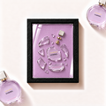 Parfemovy obraz Chance Eau Splendide Chanel v cernem ramu - ilustracni fotografie