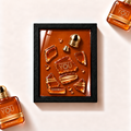 Parfemovy obraz Emporio Armani Stronger With You Amber v cernem ramu - ilustracni fotografie
