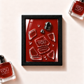 Parfemovy obraz Emporio Armani Stronger With You Powerfully v cernem ramu - ilustracni fotografie