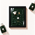 Parfemovy obraz Amouage Purpose 50 v cernem ramu - ilustracni fotografie