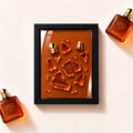 Parfemovy obraz Armani Stronger With You Spices v cernem ramu - ilustracni fotografie