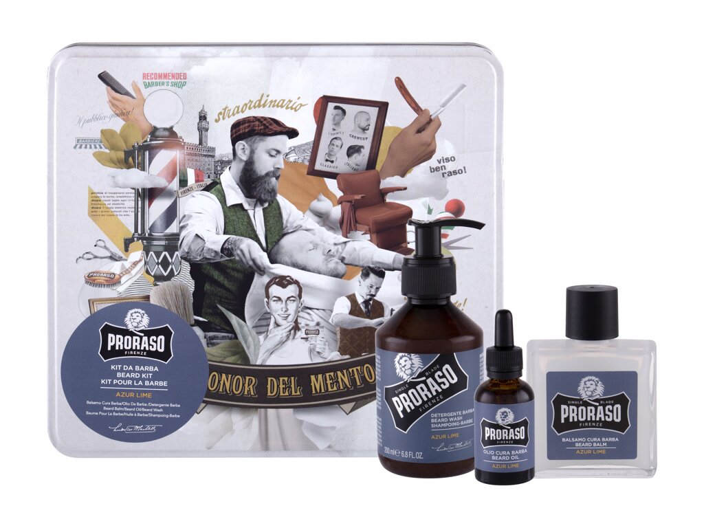 PRORASO Azur Lime Beard Wash 200 ml - 200ml - Šampon na vousy