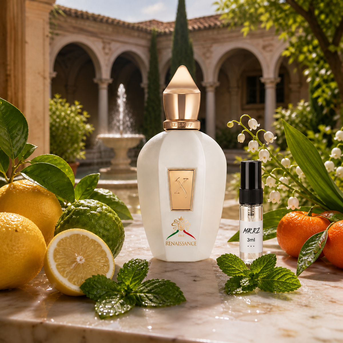 Původní prostředí s lahvičkou vzorku MrRizz