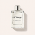 S.T. Dupont 58 Avenue Montaigne Pour Homme EDT, čirá miniatura 5 ml se stříbrným uzávěrem na světlém pozadí – MrRizz