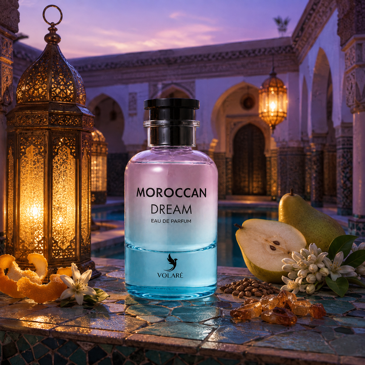 Volaré Moroccan Dream – marocké zátiší s mandarinkou, hruškou, ambrettou a benzoinem – MrRizz