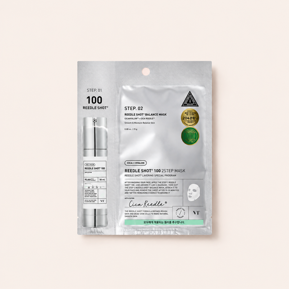 VT Cosmetics Reedle Shot 100 2 Step Mask 26,5 ml – pleťová maska – MrRizz