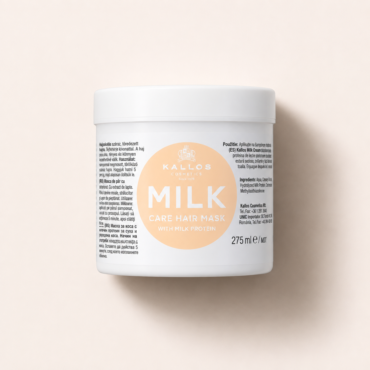 Kallos Cosmetics Milk Care Hair Mask 275 ml
