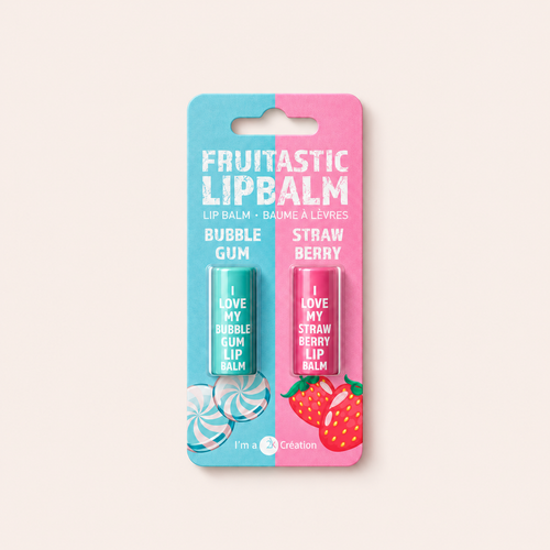 2K Fruitastic Bubble Gum & Strawberry dárková sada balzámů na rty 2×4,2 g – titulní fotografie MrRizz
